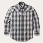 Men Classic Cut | Stetson Smoke Ombre Western Shirt Grey