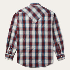 Men Classic Cut | Stetson Wine Plaid Shirt Wine