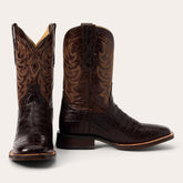 Men Exotics | Stetson Aces Alligator Boot Brown