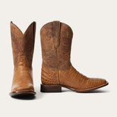 Men Exotics | Stetson Aces Alligator Boots Brown
