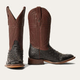 Men Exotics | Stetson Dillon Ostrich Boots Black
