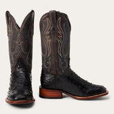 Men Exotics | Stetson Ozzy Ostrich Boot Black