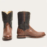 Men Exotics | Stetson Puncher Exotic Boots Brown