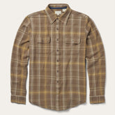 Men Flannel Shirts | Stetson Brown Flannel Button-Front Shirt Brown