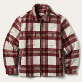 Men Flannel Shirts | Stetson Plaid Lined Jac-Shirt Red