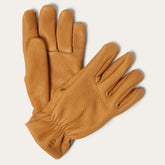 Men Gloves | Stetson Deerskin Roper Glove - Lined Saddle Tan