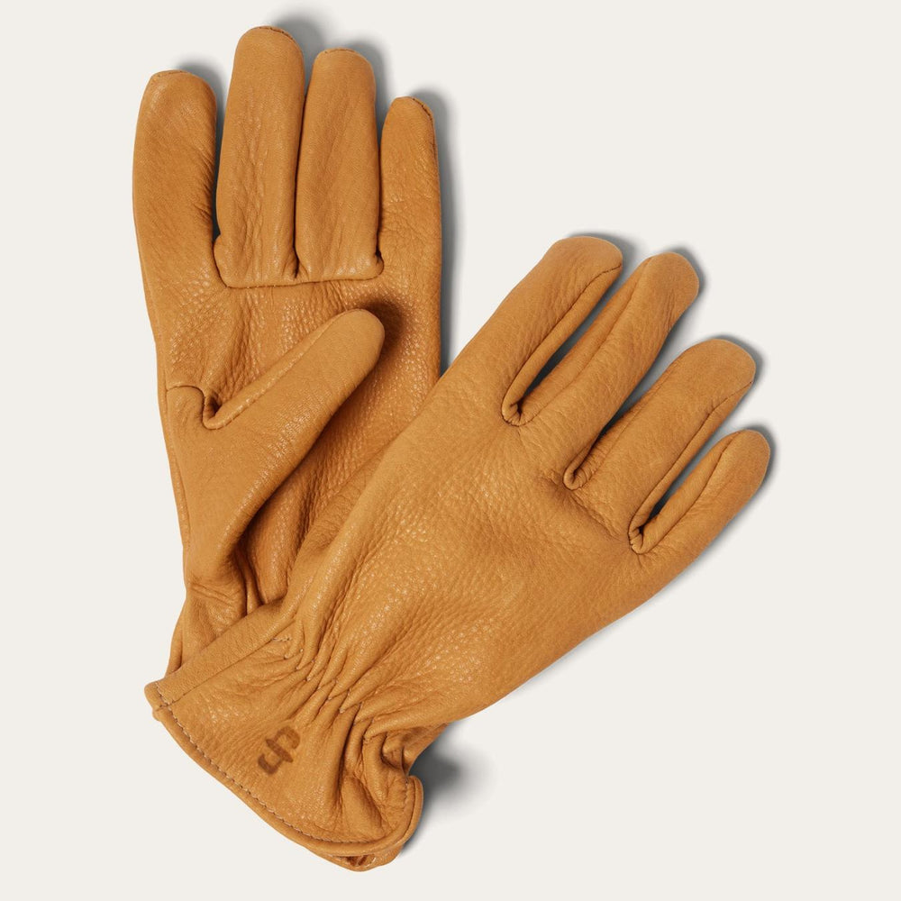 Men Gloves | Stetson Deerskin Roper Glove - Unlined Saddle Tan