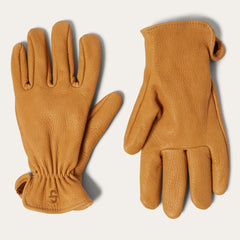 Men Gloves | Stetson Deerskin Roper Glove - Unlined Saddle Tan