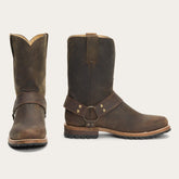 Men Ropers | Stetson Puncher Harness Boot Brown