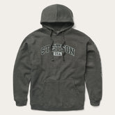 Men Sweaters & Hoodies | Stetson Charcoal Heather Fleece Hooded Sweatshirt Grey