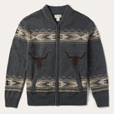 Men Sweaters & Hoodies | Stetson Longhorn Cardigan Grey