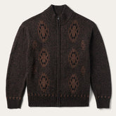 Men Sweaters & Hoodies | Stetson Vertical Aztec Cardigan Brown
