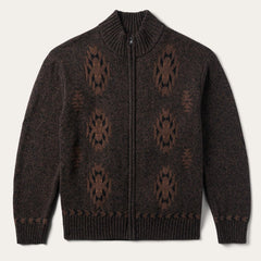 Men Sweaters & Hoodies | Stetson Vertical Aztec Cardigan Brown