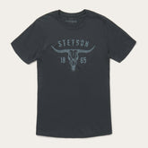 Men Tees | Stetson Longhorn Graphic Tee Black