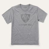 Men Tees | Stetson Vintage Eagle Graphic Tee Grey