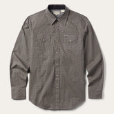Men Western Shirts | Stetson Brown Diamond Print Western Shirt Brown