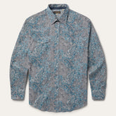 Men Western Shirts | Stetson Paisley Western Shirt Green