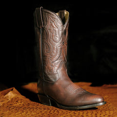 Men Western | Stetson Carlisle Western Boots Burnished Brown