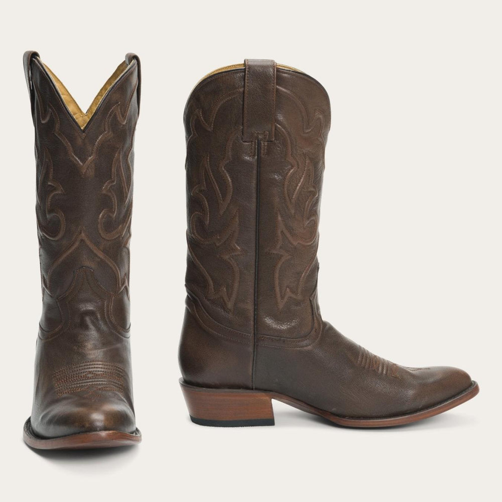Men Western | Stetson Carlisle Western Boots Distressed Brown