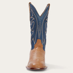 Men Western | Stetson Casper Tan & Blue Matte Cowboy Boot Tan