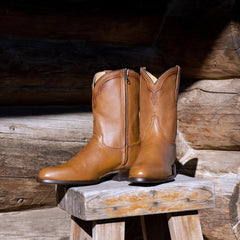 Men Western | Stetson Rancher Zip Roper Burnished Tan