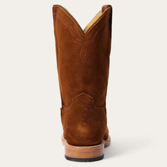 Men Western | Stetson Rancher Zip Roper Suede Brown