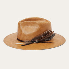 Men/Women Fedora | Stetson Juno Shantung Straw Fedora Sand