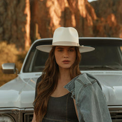 Men/Women Fedora | Stetson JW Marshall Straw Flat Brim Hat Natural