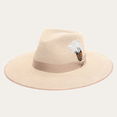 Men/Women Fedora | Stetson Midtown Wide Flat Brim Hat Bone