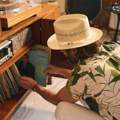 Men/Women Fedora | Stetson Open Road Limited Edition Straw Hat Pecan Ivory