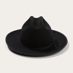 Men/Women Fedora | Stetson Open Road Royal Deluxe Hat Black