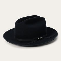 Men/Women Fedora | Stetson Open Road Royal Deluxe Hat Black
