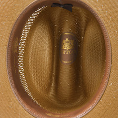 Men/Women Fedora | Stetson Open Road Vented Straw Cowboy Hat Cognac