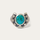 Men/Women Jewelry | Stetson Horseshoe Ring With Turquoise