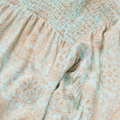 Women Blouses | Stetson Mandala Print Peasant Blouse Blue