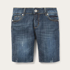 Women Denim | Stetson Dark Wash Denim Shorts Blue