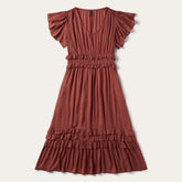 Women Midi | Stetson Cinnamon Herringbone Dress Brown