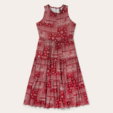 Women Midi | Stetson Red Bandana Patchwork Dress Red
