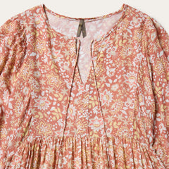 Women Midi | Stetson Sunset Floral Print Rayon Dress Pink