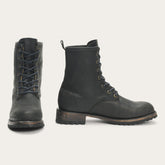 Women Outdoor | Stetson Sam Lace Up Black Leather