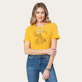 Women Tees | Stetson Hold Your Horses Graphic Tee Yellow