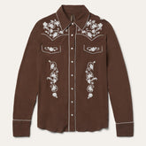 Women Western Shirts | Stetson Classic Western Snap Shirt Brown