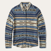 Women Western Shirts | Stetson Indigo Serape Print Shirt Blue