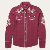 Women Western Shirts | Stetson Wine Classic Western Snap Shirt Wine