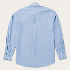 Men Western Shirts | Stetson Blue Solid One-Pocket Snap-Front Shirt Blue