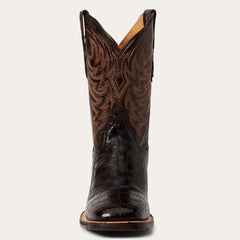 Men Western | Stetson Aces Alligator Boot Brown