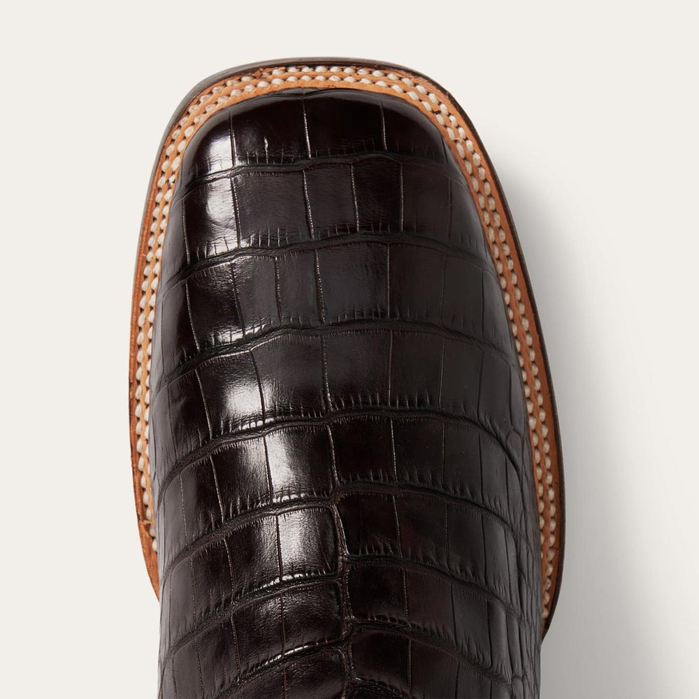 Men Western | Stetson Aces Alligator Boot Brown