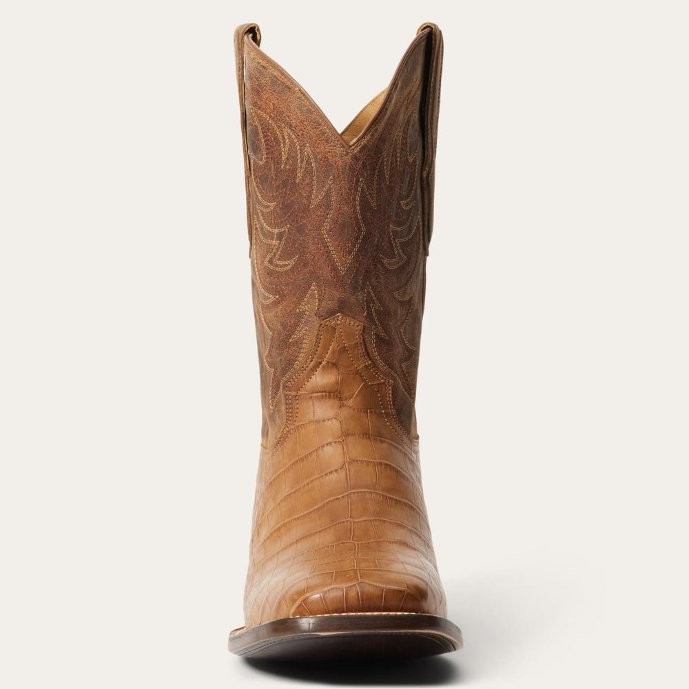 Men Western | Stetson Aces Alligator Boots Brown