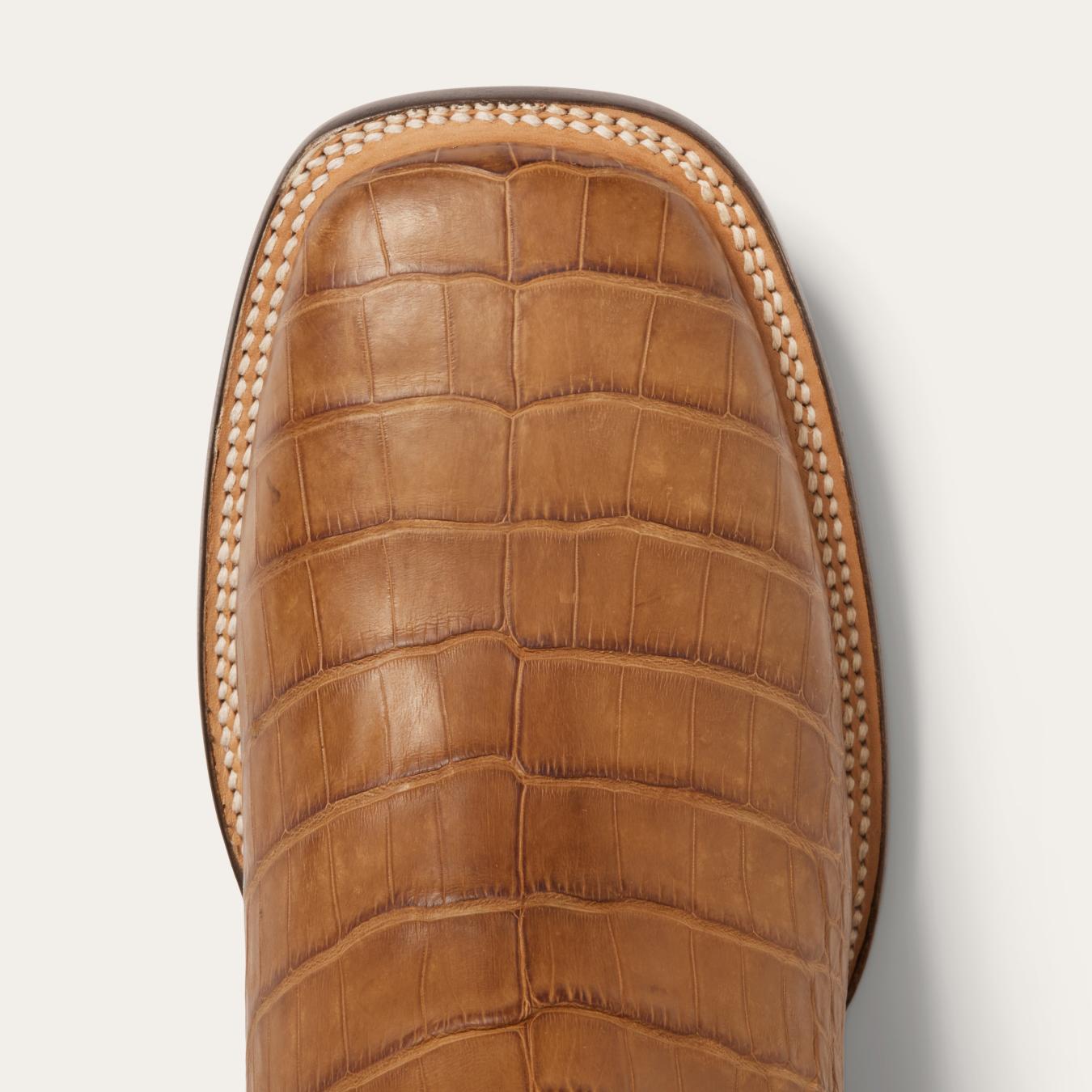 Men Western | Stetson Aces Alligator Boots Brown