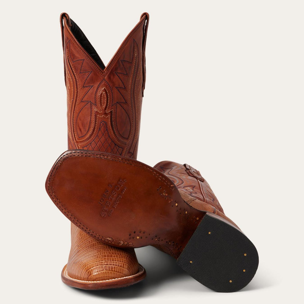 Men Western | Stetson Arlington Teju Boot Tan